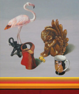 Csendélet - No.5 (2019), vászon-akril, 60×50cm