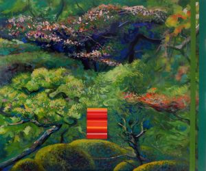 KR-103 (Japanese garden) (2022), acrylic on canvas,100×120cm